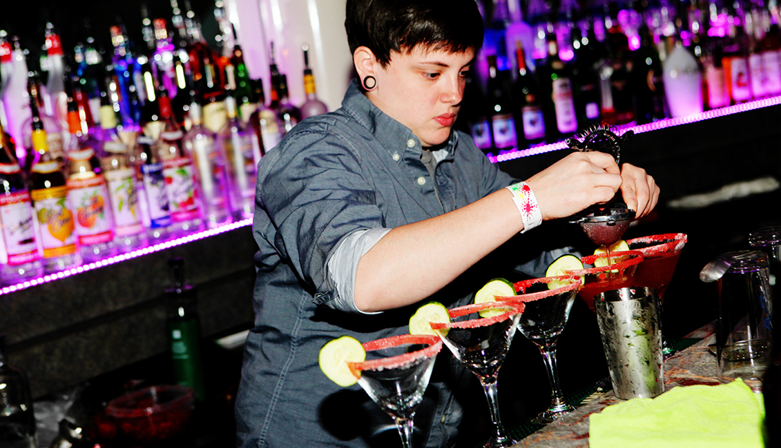 Bartender Hard At Work Picture, Night Clubs, Baton Rouge, LA - The Penthouse Club