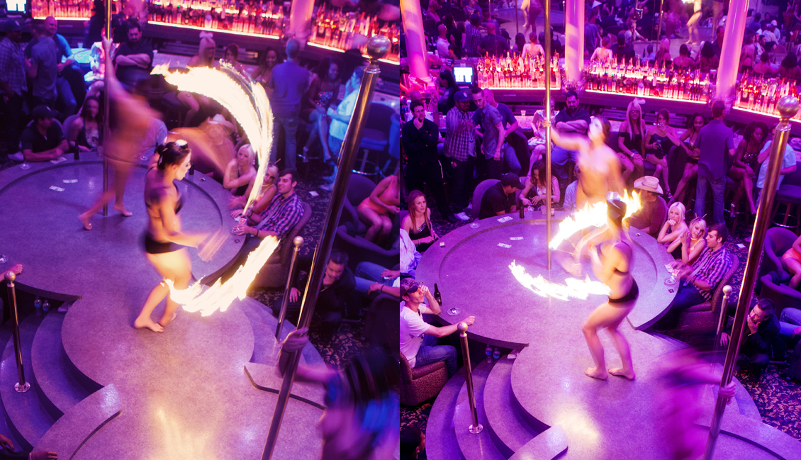 Baton Rouge Strip Clubs, Flaming Dance Show Photo - The Penthouse Club